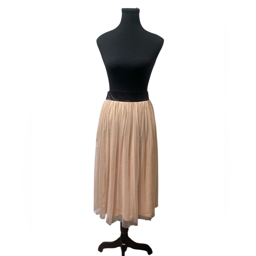 Pins & Needles Cream A-Line Skirt GUC S